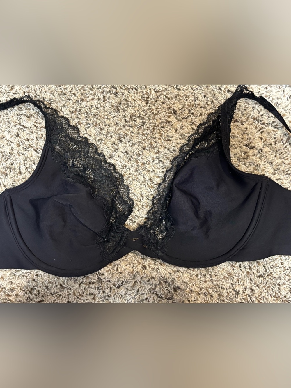 Soma Black Lace-Trim Plunge Bra - Picture 4 of 5